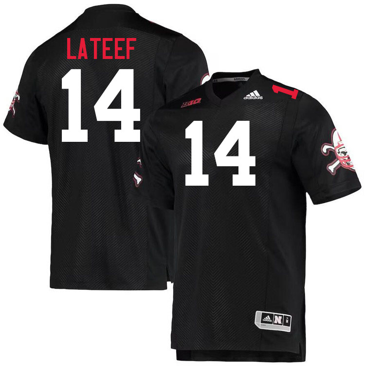 #14 TJ Lateef Nebraska Jersey,Nebraska Cornhuskers Football Uniforms,Jersey-Black #14 TJ Lateef Nebraska Jersey,Nebraska Cornhuskers Football Uniforms,Jersey-Black